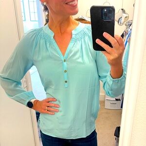 Lily Pulitzer Elsa silk blouse, size Small - never worn but no tags.